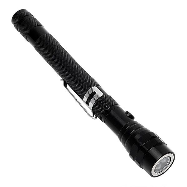 

карманный 3 led flexible выдвижная водить факел магнитная головка pick up tool light