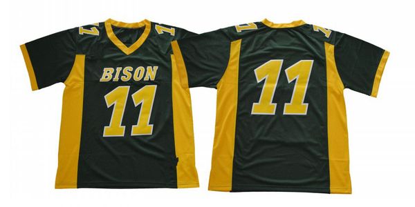 

11 Carson Wentz North Dakota State Bison NCAA College Football Jersey Double Stitched Name and Number High Quailty Fast Shipping