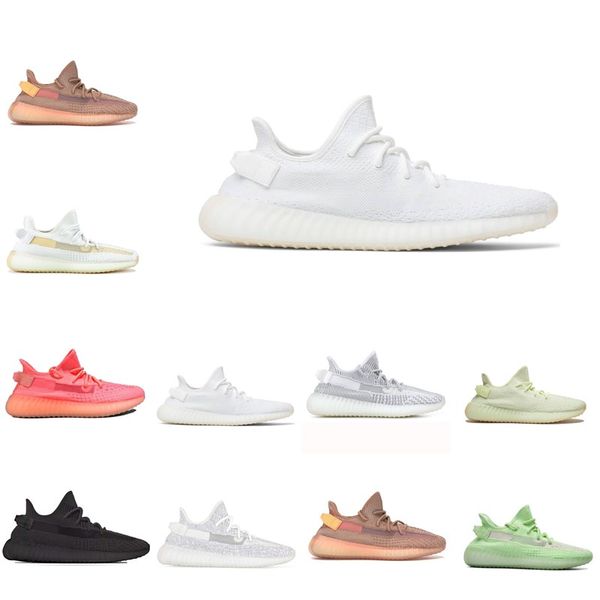 

kanye west clay 35o v2 black static светоотражающие gid glow in the dark мужские кроссовки hyperspace правда форма мужчины спорт desigoer кр