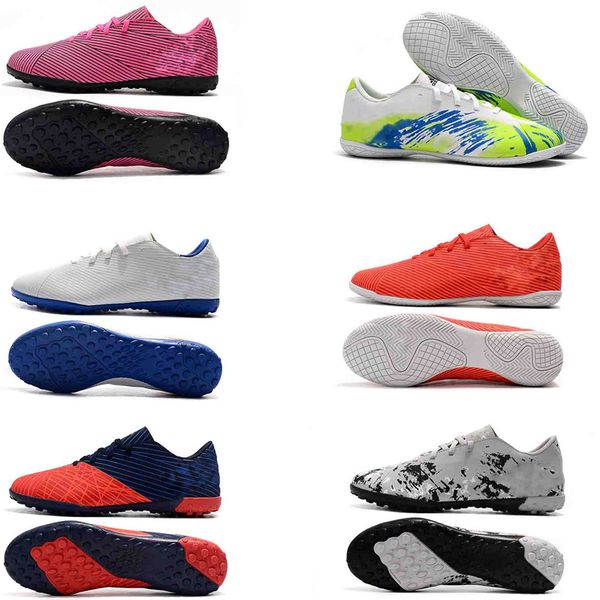 

2020 new arrive mens soccer shoes messi nemeziz 19.3 ace nemeziz 19.4 tf ic slip-on low football high ankle red blue white boots cleats