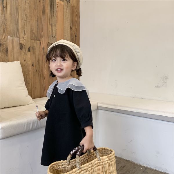 

lantern pajama girl skirt 2019 autumn lace peter pan dress, Red;yellow