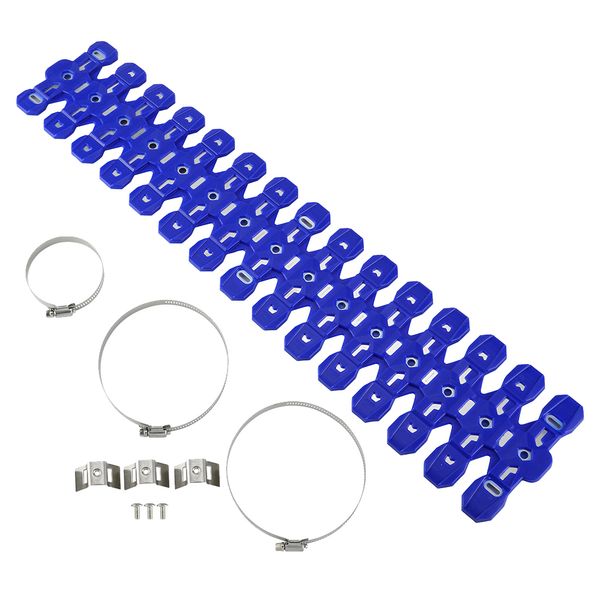 

cnc 2 stroke motorcycle exhaust pipe guard protector heatproof cover blue
