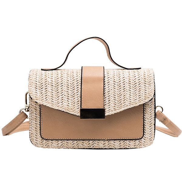 

new women's straw beach bag rattan messenger bag envelope shoulder fashion women's messenger