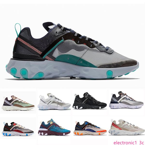 

87s volt total orange royal оттенок реагировать element 87 кроссовки женщины синий холод парус зеленый туман песок пустыни мужчины trainer с, Black;green