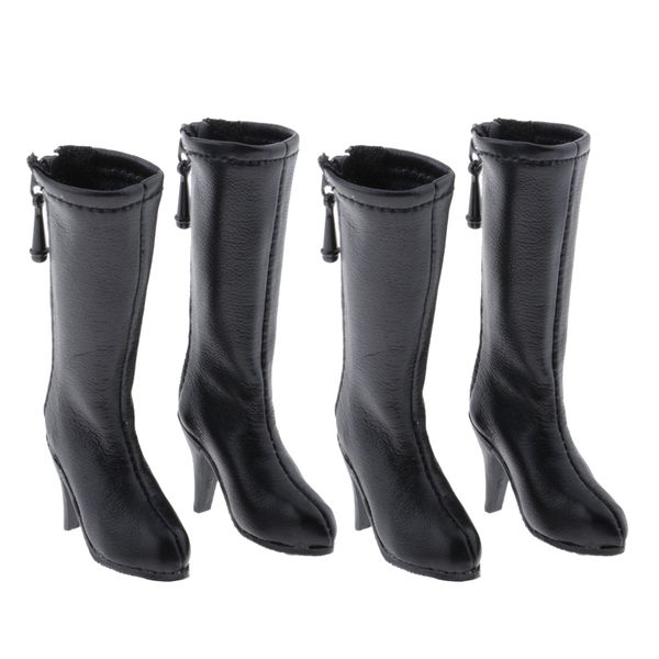 

2 pair of dolls boot shoes for 1/6 blythe licca/momoko/azone dress black