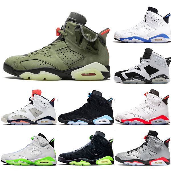 

new release men travis scott 6 6s basketball shoes mens cny carmine gatorade green tinker unc black cat jumpman space jam sneakers us7-13