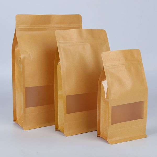 Оптовые кофейные зерна хлеб хлеб печенье места для упаковки восьмиугольная упаковка чайные закуски Kraft Paper Custom Food Card