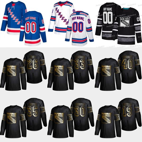 

40 Alexandar Georgiev 2019 Gold Black New York Rangers 33 Fredrik Claesson Mike Richter Jimmy Vesey Henrik Lundqvist Jean Ratelle Jersey