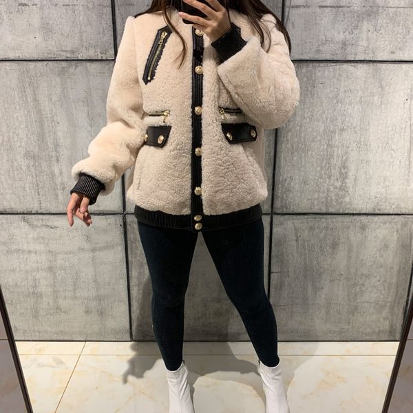 

ladies suede jacket women lamb suede leather jacket shearling, Black