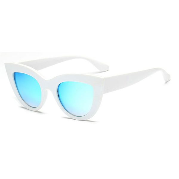 

women's brand designer sunglasses designer fashion short cat eye sunglasses women's style pink case send box ing, White;black