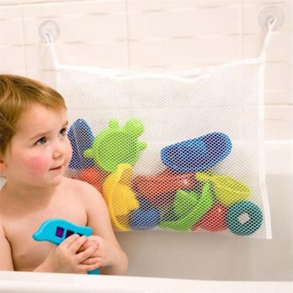 

vieruodis bathroom children's baby shower toy storage bag punching suction cup mesh bedroom kitchen debris storage bag