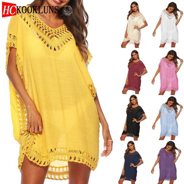 

cover-ups womens beach dress bikini cover up swimwear maxi wrap skirt sarong kimono kaftan summer chiffon tassel hooded batwing sleeve top