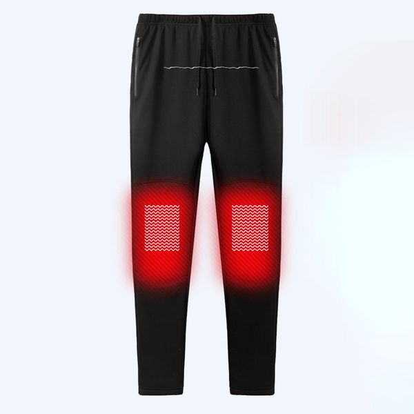 

usb heated outdoor hiking winter sport thermal pants mens women heating travel trousers comfortable keep warm, Black;green