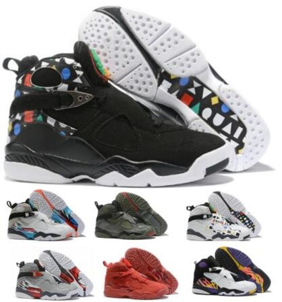 

8 mens basketball shoes sneakers reflection chrome valentines day south beach aqua 8s siver 2020 new designers jumpman chaussure shoes