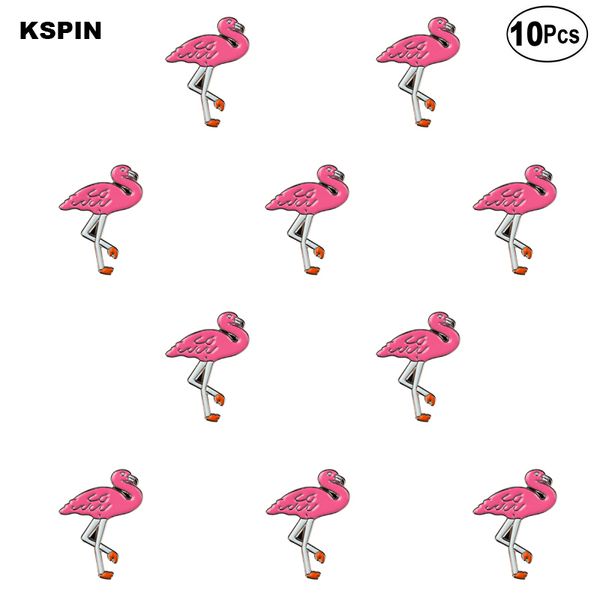 

flamingo badge lapel pin flag badge brooch pins badges 10pcs a lot, Gray