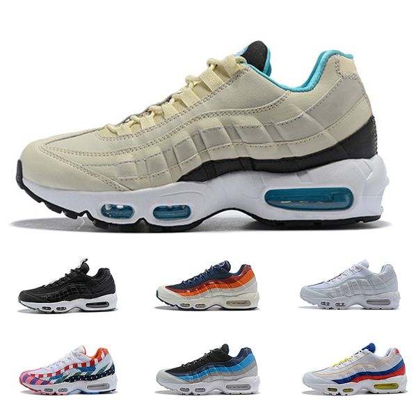 

2019 Новый Дизайнер 95 95s Мужские Женские Кроссовки Лучшее Качество Pull Tab Черный Кори