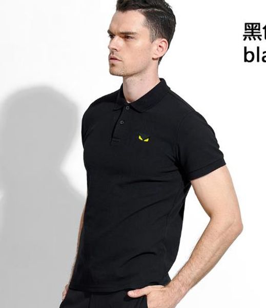 

vintage american luxury design fashion 100crocodile embroidery logo sports casual men cotton round 100neck polo shirt multiple colors, White;black