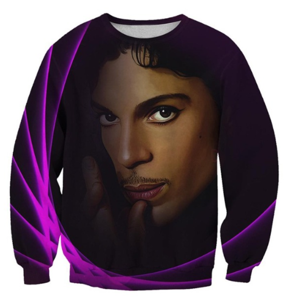 

новая мода singer prince rogers nelson толстовка 3d печати одежда женщины мужчины unisxe толстовка вскользь верхняя одежда пуловеры топы k34, Black