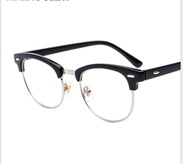 

ultra-light glasses frame, literary myopia frames, flat mirrors, White;black