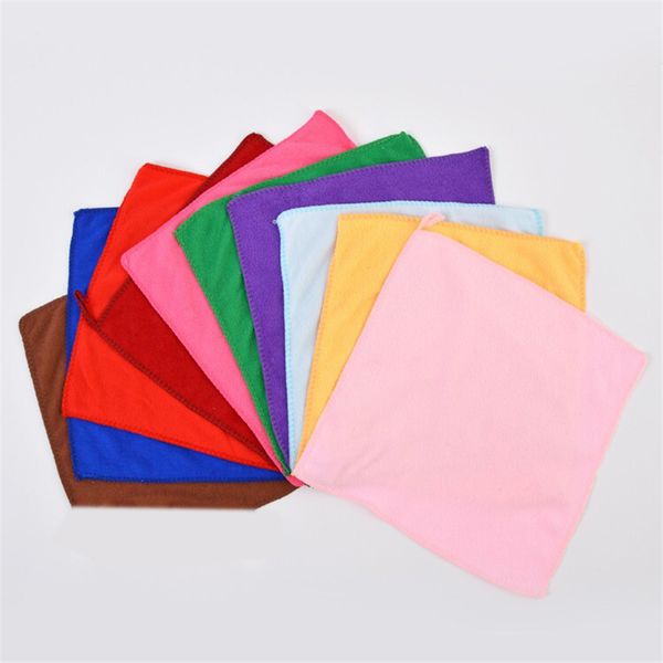 

25*25cm ultrafine fiber hand towel seven colors of car washing hand towel saliva towels for children's saliva towel t3i5296