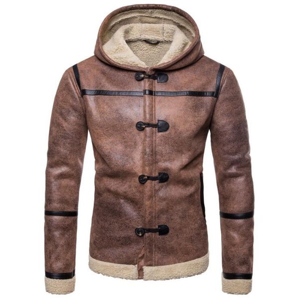 

2019 new motorcycle warm jacket autumn winter deerskin coat men's motorcycle wear
