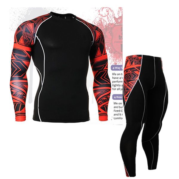 

motorcycle thermal underwear set outdoor sport motorcycle skiing winter warm base layers tight long johns & pants jacket, Black;blue