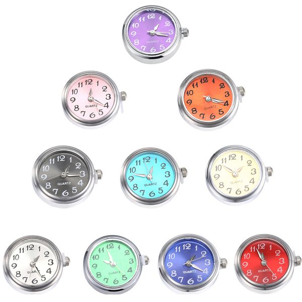 

10pcs interchangeable glass watch snap buttons diy jewelry accessory can move replaceable for snaps bracelet fit 18 20mm button, Black