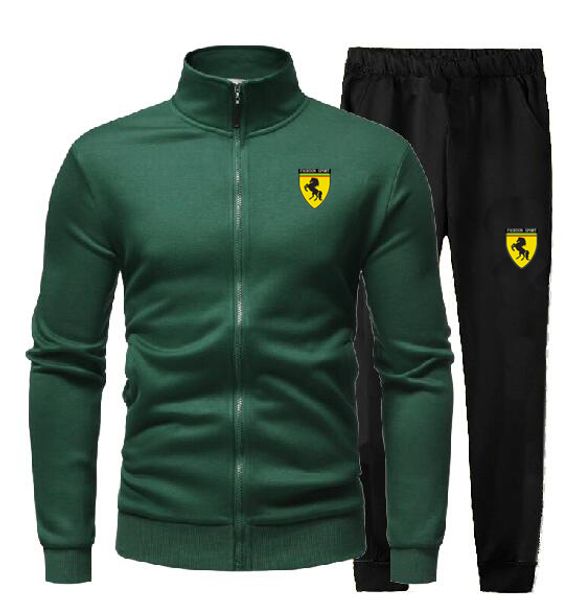 

men's gym tracksuit sport jacket coat suit set trousers jogging bottom sweatsuits blazer train track suit hoodie, Gray