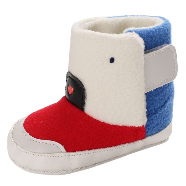 

sagace baby boots infant newborn girls boys outdoor shoes first walkers shoes booties winter buckle keep warm bowknot baby shoes, Black