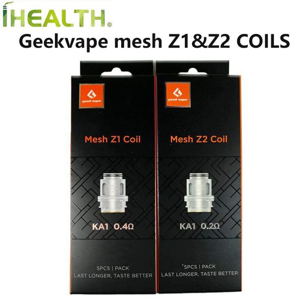 

GeekVape Zeus Mesh Z1 0.4 ohm Z2 0.2 ohm катушки подходят Zeus Sub Ohm танк GeekVape Aegis Legend Kit 5 шт. / упак. 100% оригинал