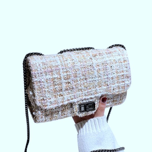 

new-new trend women handbag square package fashion shoulder bag woman beige