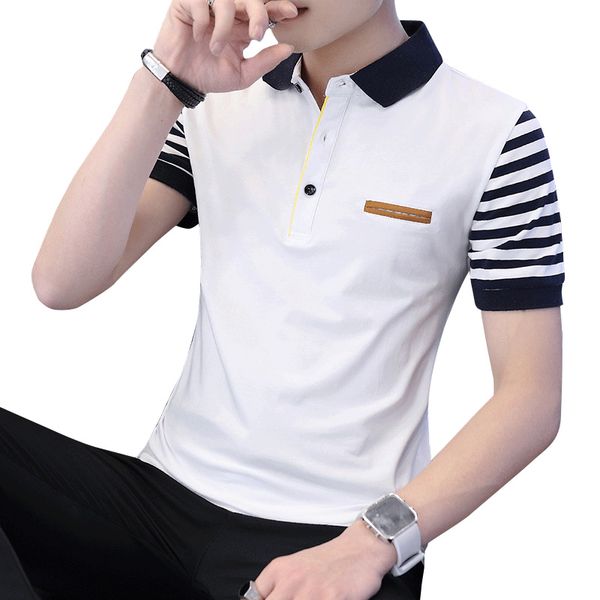 

2020 mens твердая хлопок отложной воротник рубашки человек рубашки лето outwear comfortabler с коротким рукавом мужские рубашки, White;black