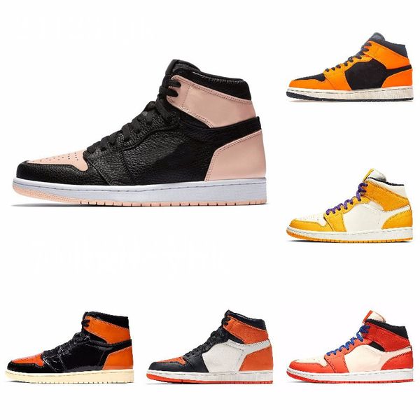 

new 1s high 3 shattered og bred toe banned game royal shoes men 1s shadow sneakers with box j#08-075