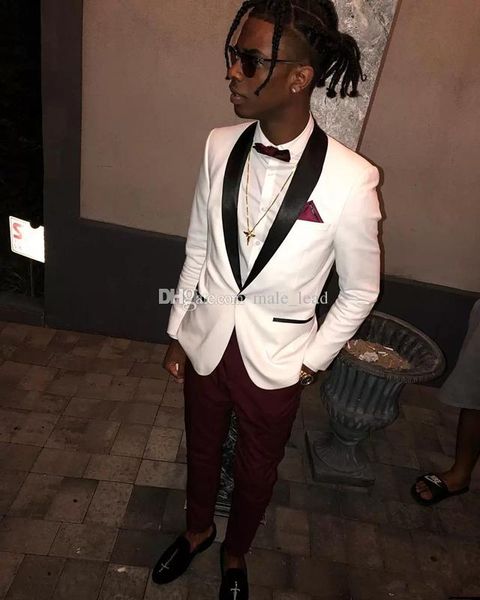 

cool shawl lapel groomsmen one button groom tuxedos mens wedding dress man jacket blazer prom dinner 2 piece suit(jacket+pants+tie) a176, Black;gray