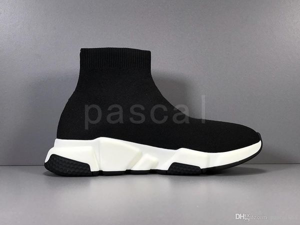 

platform speed trainer mens womens sock shoes black white red men women fashion luxury designer sneakers casual shoes