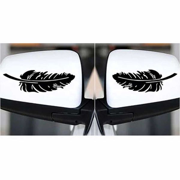 

2pcs car stickers creative automobile body any post cover the scratch angel body feathers