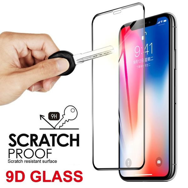 

9d tempered glass for iphone 11/11pro/11 promax x/xs xr xsmax anti-scrath front screen protector full-screen protective steel film 1