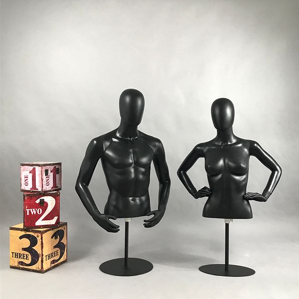 

super upper body mannequin black color with base factory direct sell, Khaki