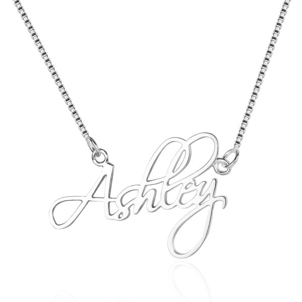 

necklace pendant 925 sterling silver tiny custom made jewelry with any name by custom personalized jewelry for women (ne101643
