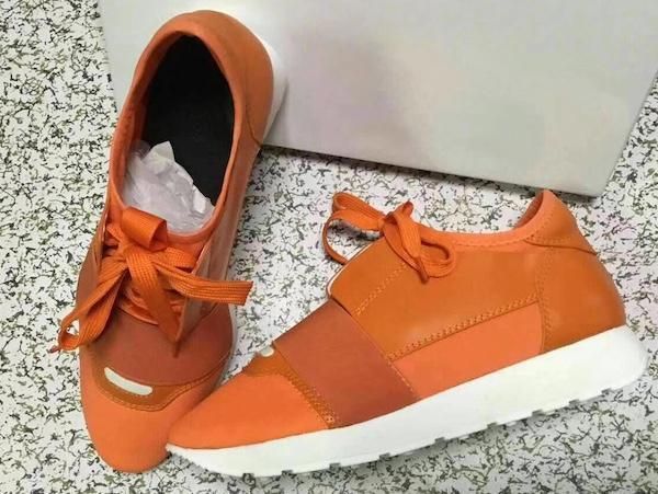 

fashion man woman casual shoes designer sneaker genuine leather mesh pointed toe race runner shoes outdoors trainers with box us5-12 lts