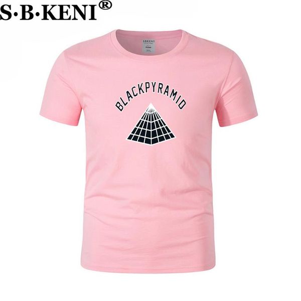 

2020 summer fashion t-shirt men black pyramid letter print t-shirt skateboard hip hop short sleeve oversize s-xxl design, White;black
