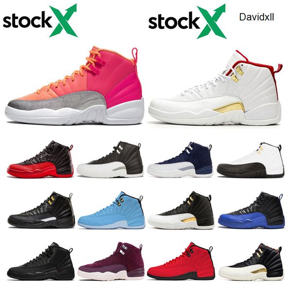 

stock x 12 12s basketball shoes men college navy bulls fiba punch game royal designer mens trainers sports sneakers