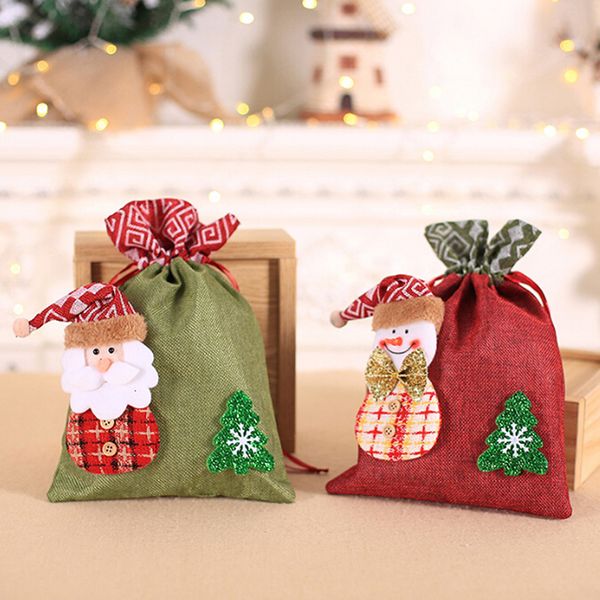 

1pc christmas decoration gift bags child candy cookie bag gift bag xmas party