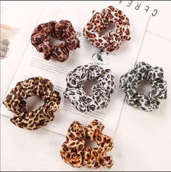 

girls leopard scrunchies for hair animal print chiffon scrunchy hair cheetah scrunchies for hair elastic bobbles ties bands scrunchie, Golden;silver