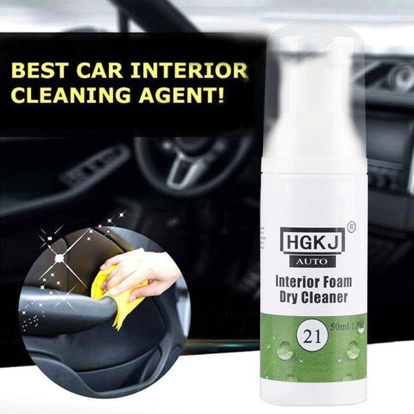 

brand car-styling foam clea leather interior agent hgkj-21-50ml car cleaning dry interior cleaning car accessories