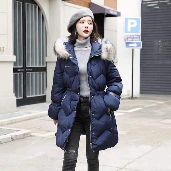 

jacket women 90% white duck down coat winter down jacket women korean puffer casaco 8910 yy1286, Black