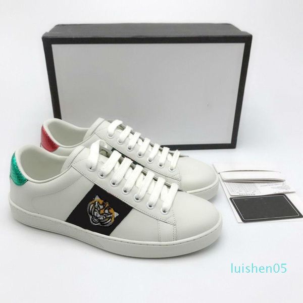 

ace shoes дизайнерская обувь клубничная кожа повседневные кроссовки вышивка пчела, цветы тигры фрукты дракон женские кроссовки размер us5-us, Black