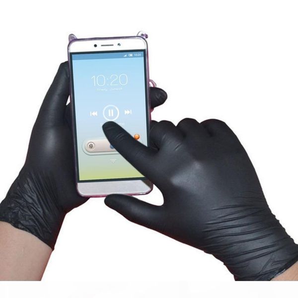 

leshp 100pcs lot mechanic gloves nitrile gloves household cleaning washing black laboratory nail art anti-static gloves d18110705, Blue;gray