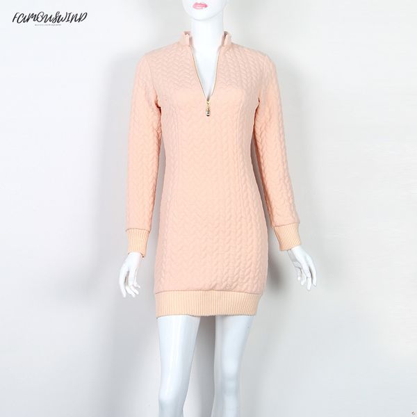 

mini fashion zip-up solid zipper winter sweater autumn dress v neck knit dresses warm bodycon women dress new gv101 designer clothes, Black;gray