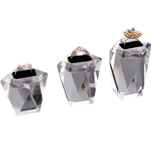 

acrylic jewelry three-piece props display rack display rack decoration, Pink;blue